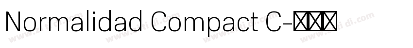 Normalidad Compact C字体转换